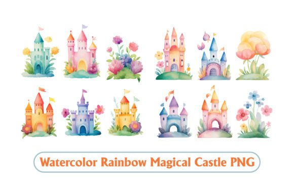 Download Pink and Blue Magic Castle Sublimation - Premium Resources