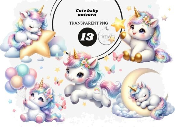 Download Cute Baby Unicorn - Cute Collection