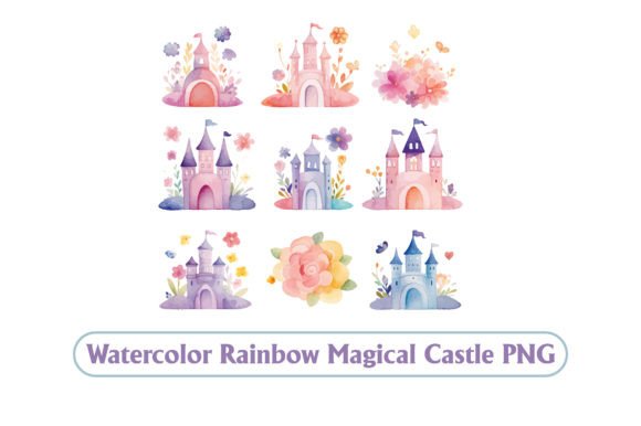 Download Magical Kingdom, Cartoon Castle PNG - Premium Resources