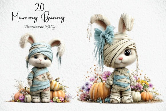 Download Spooky Cute Mummy Bunny Clipart - Cute Collection