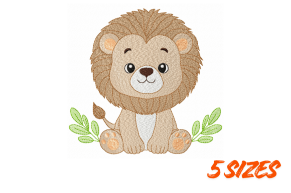 Download Cute Baby Lion Embroidery Design Set - Cute Collection