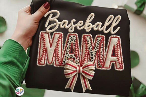 Download Baseball Mama Png, Girly Baseball Bow - Premium Resources