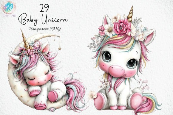 Download Baby Unicorn Clipart PNG - Baby Collection