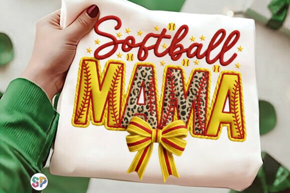 Download Softball Mama Png, Girly Softball Bow - Premium Resources